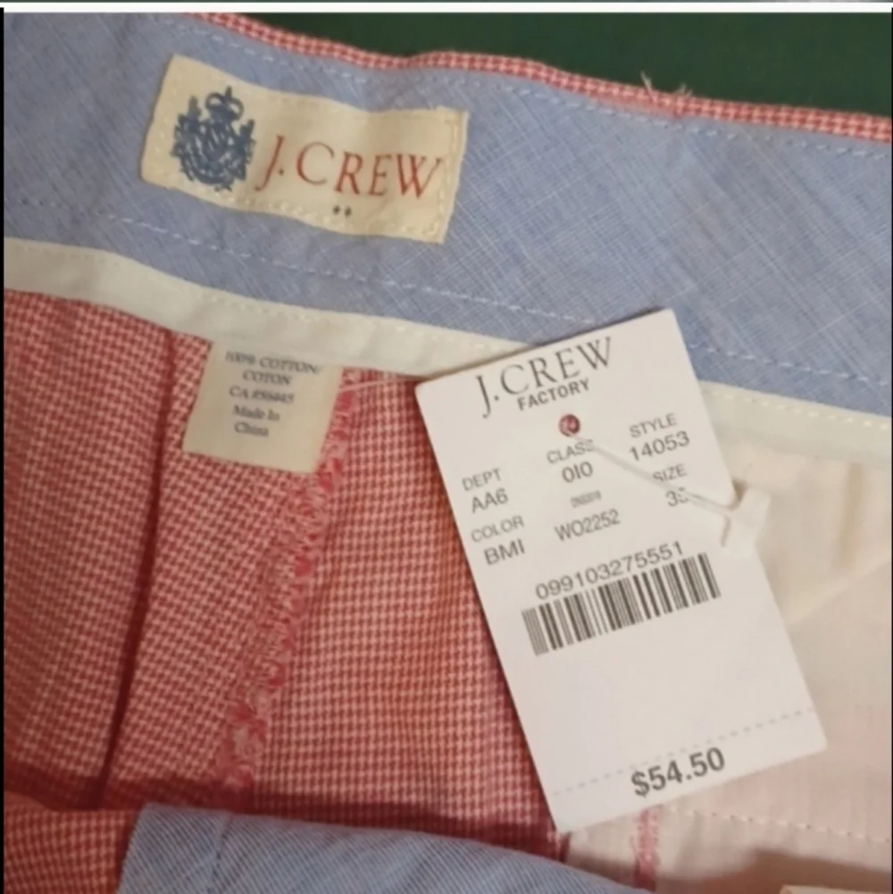 J.Crew Rivington size 35 Chino style shorts NWT
